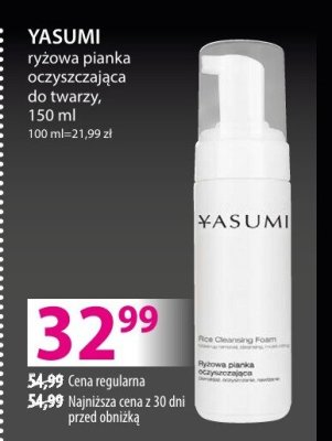 Pianka ryżowa oczyszczająca YASUMI do twarzy 150 ml promocja w Hebe
