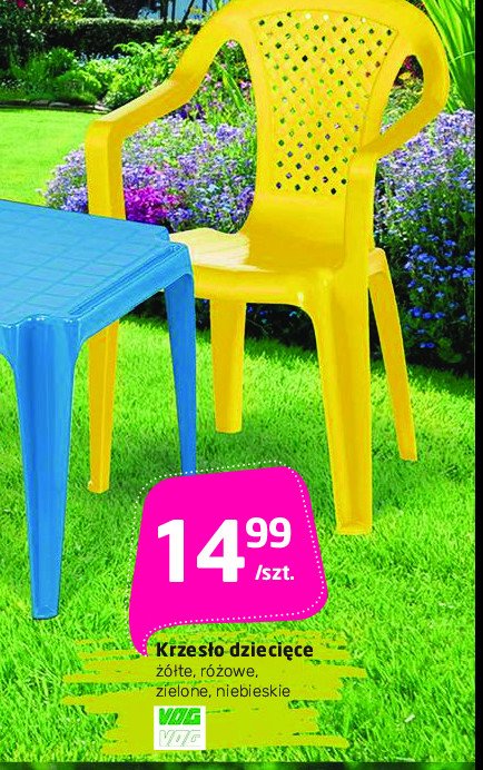 Krzesło dziecięce kolorowe Vog promocja