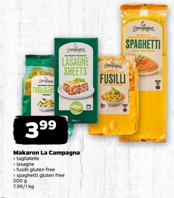 Makaron fusilli gluten free promocja w Netto
