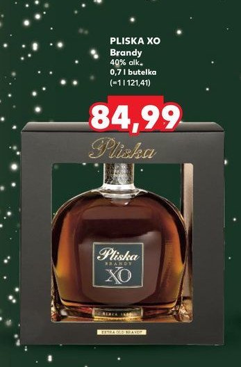 Brandy karton PLISKA XO promocja