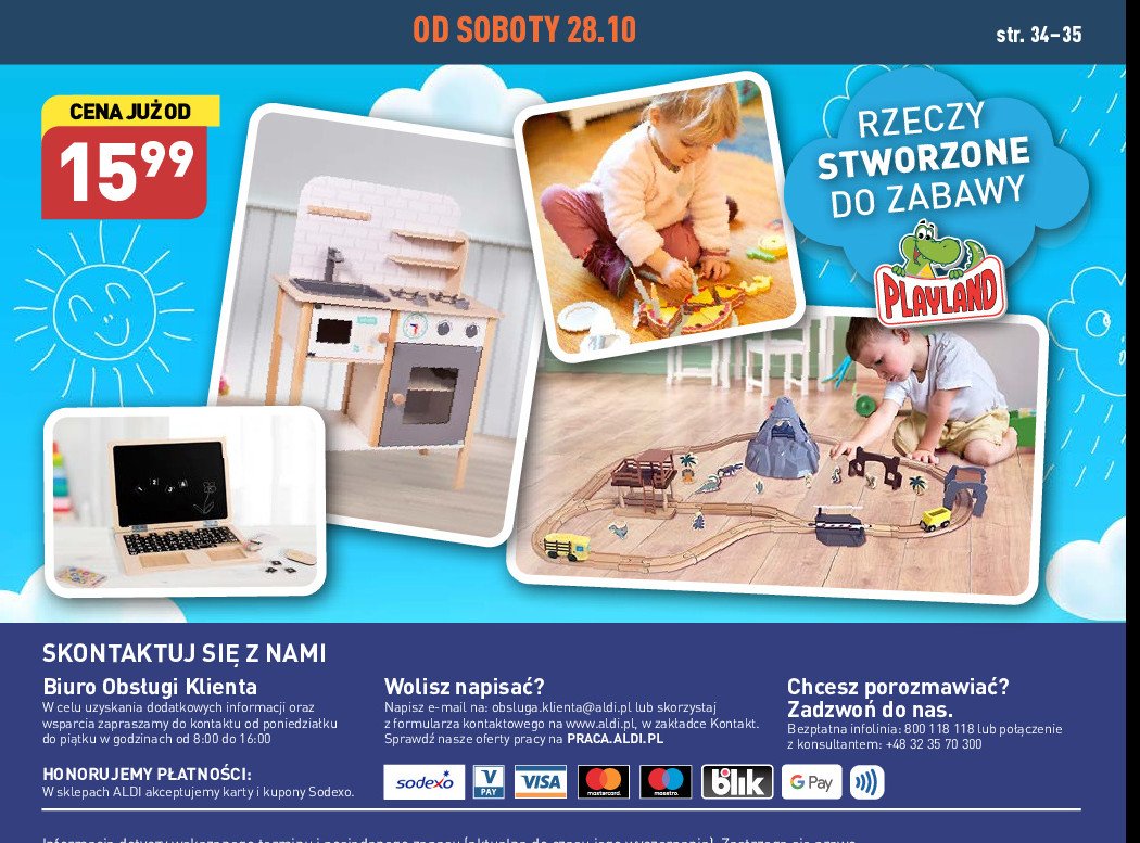 Kolejka drewniana 100 element贸w Playland promocja