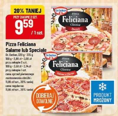 Pizza Feliciana Salame lub Speciale Dr. Oetker promocja w POLOmarket