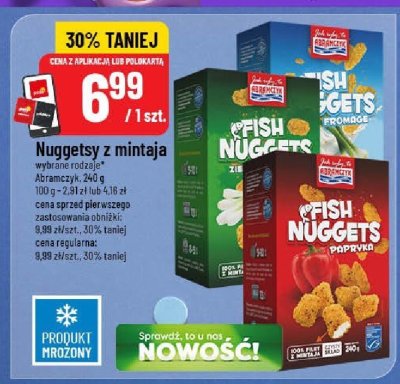 Nuggetsy z mintaja wybrane rodzaje Abramczyk promocja w POLOmarket