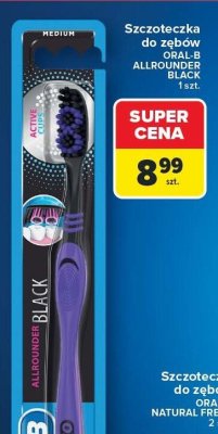 Szczoteczka do zębów ORAL-B ALLROUNDER BLACK MEDIUM 1 szt. promocja w Carrefour