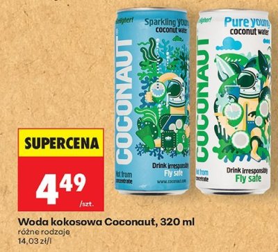 Woda kokosowa, różne rodzaje promocja w Biedronka