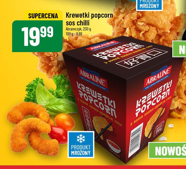 Krewetki popcorn + sos chilli ABRALINE promocja w POLOmarket