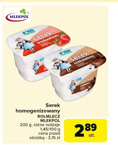 Serek truskawka Rolmlecz promocja