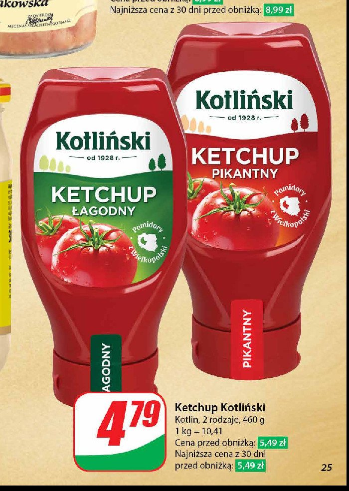 Ketchup pikantny Kotliński specjał promocja