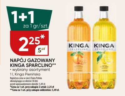 Napój gazowany Kinga Sparclino promocja w Chata Polska