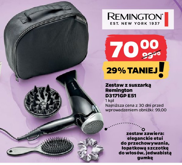 Suszarka d3171gp Remington promocja w Netto