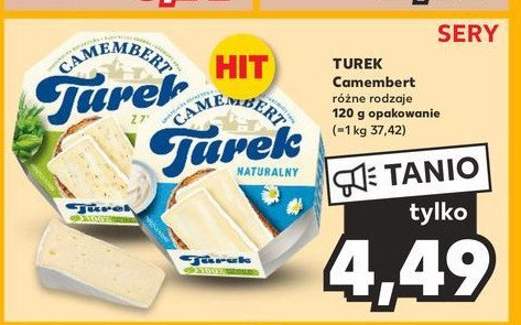 Camembert z ziołami TUREK Turek 123 promocja