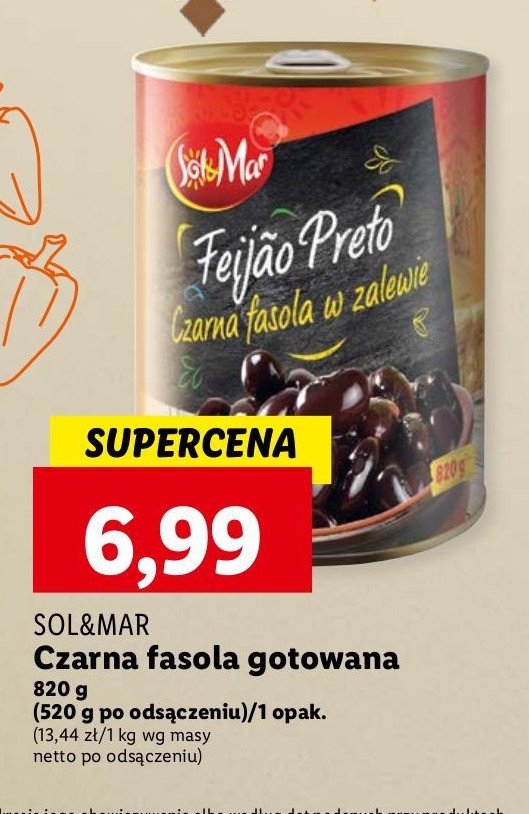 Fasola czarna Sol&mar promocja