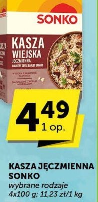 Kasza jęczmienna Sonko promocja w ABC
