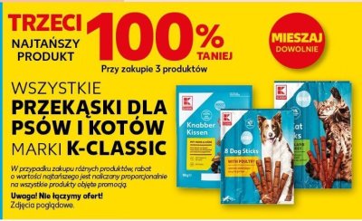 Wszystkie przekąski dla psów i kotów TRZECI -100% promocja w Kaufland