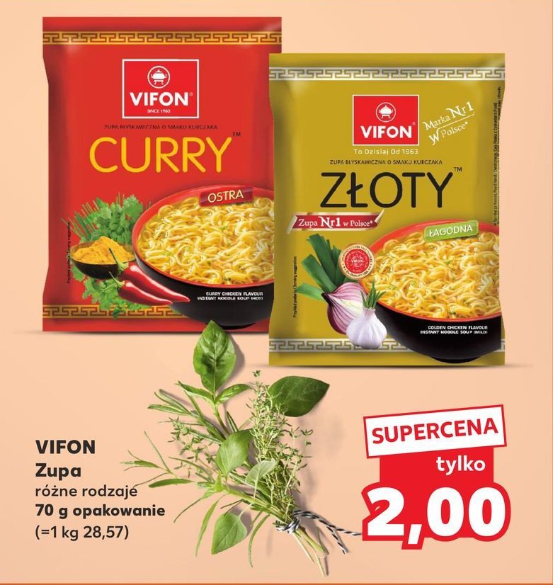 Zupa kurczak złoty Vifon promocja w Kaufland