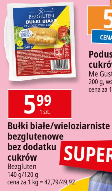 Ciastka bez cukru bezglutenowe promocja w Leclerc