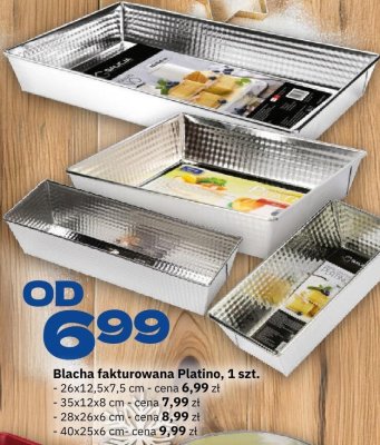 Blacha fakturowana Platino 35x12x8 cm, 1 szt. promocja w Twój Market