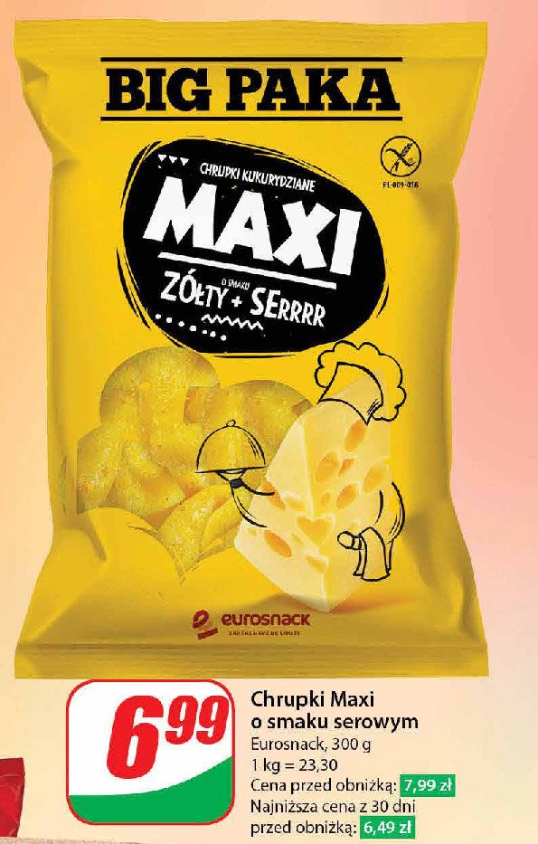 Chrupki serowe MAXI promocja