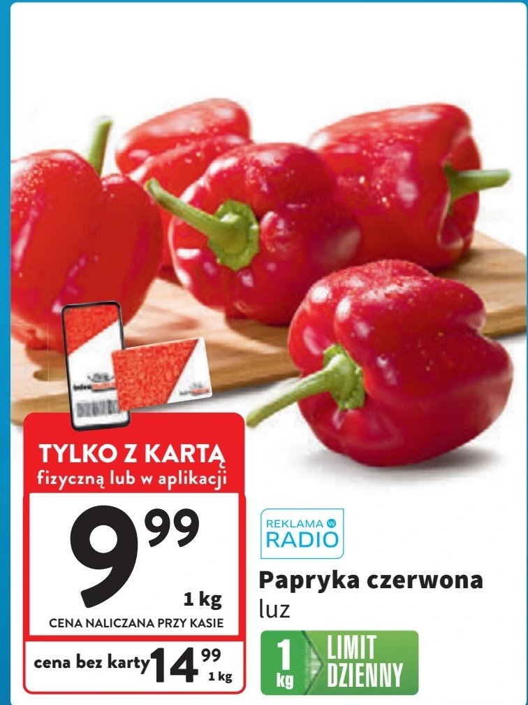 Papryka czerwona promocja w Intermarche