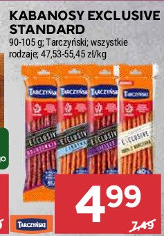 Kabanosy cielęce Tarczyński exclusive promocja