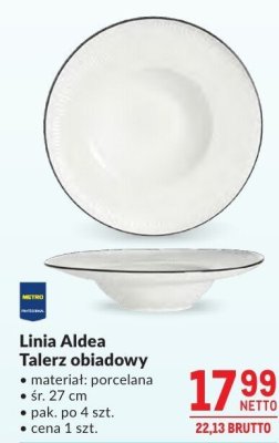 Talerz obiadowy Linia Aldea promocja w Makro
