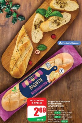 Bagietka z masłem i czosnkiem Aryzta Polska promocja w Dino