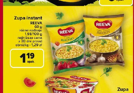 Zupa o smaku kurczaka Reeva promocja w Carrefour