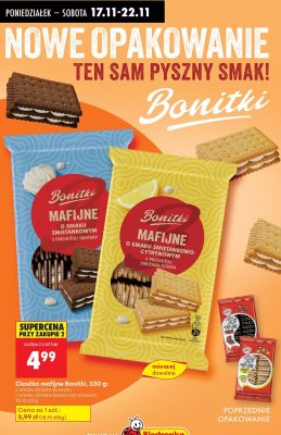 Ciastka mafijne o smaku śmietankowo-cytrynowym promocja w Biedronka