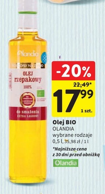 Olej rzepakowy Olandia promocja