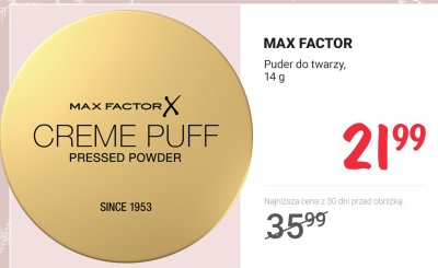 Puder do twarzy Creme Puff promocja w Rossmann