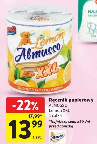 Ręcznik lemon Almusso xxl promocja