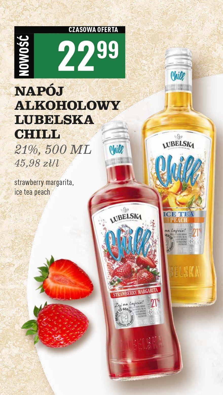 Likier 21% Lubelska chill ice tea promocja