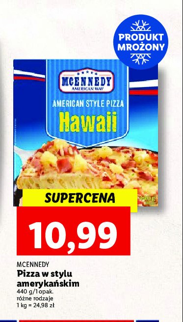Pizza hawajska Mcennedy promocja