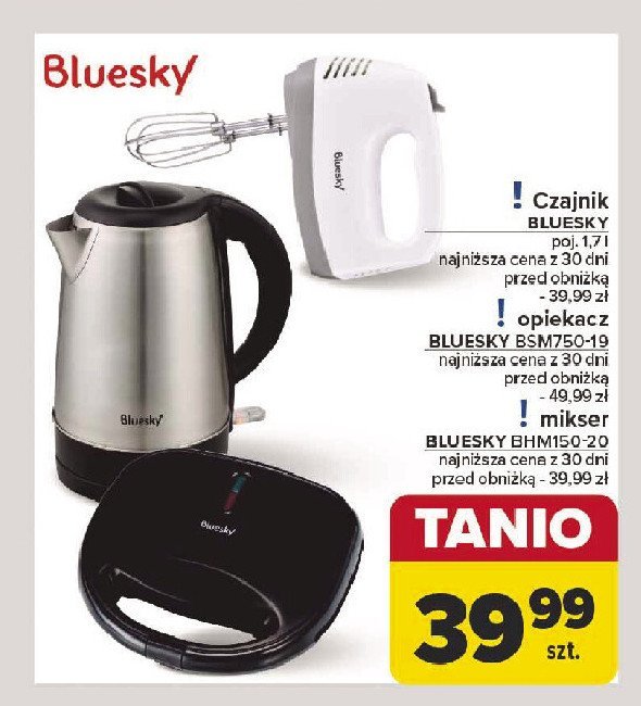 Opiekacz bpm 750-19 Bluesky promocja