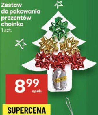 Zestaw do pakowania prezentów choinka promocja w Delikatesy Centrum