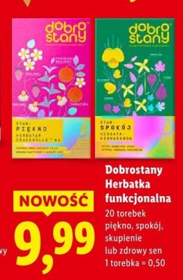 Herbatka funkcjonalna spokój promocja w Lidl