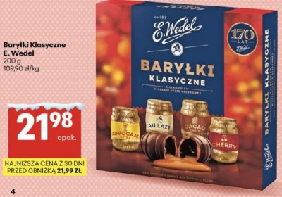 Baryłki Klasyczne E. Wedel promocja w Delikatesy Centrum