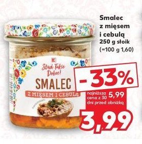 Smalec z mięsem i cebulą K-classic stąd takie dobre! promocja w Kaufland