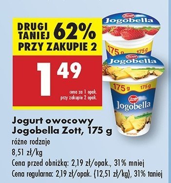 Jogurt ananas Jogobella promocja