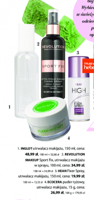 Utrwalacz do makijażu Hean high make up fixer spray Hean cosmetics promocja