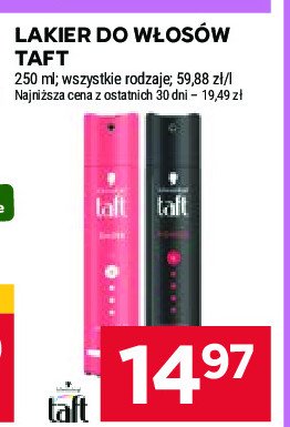 Lakier do w艂os贸w ultra strong Taft shine promocja