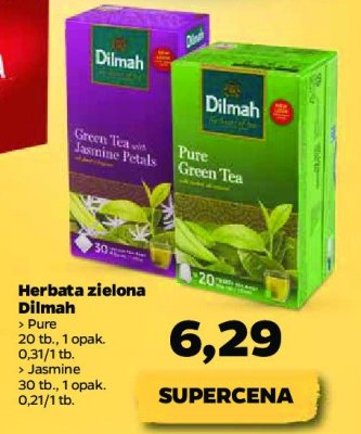 Herbata pure green Dilmah green tea promocja