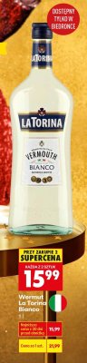 Wermut Wermut La Torina Bianco promocja w Biedronka