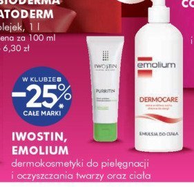 Emulsja IWOSTIN NUTROSTEN Dermocosmetic do pielęgnacji i oczyszczania twarzy oraz ciała promocja w Super-Pharm