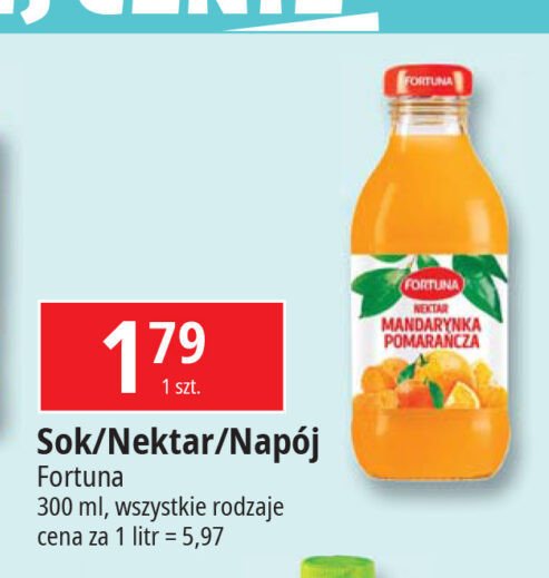 Nektar pomarańcza i mandarynka Fortuna promocja