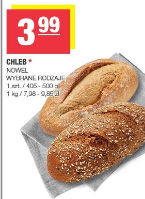 Chleb Nowel wybrane rodzaje promocja w SPAR