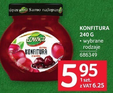 Konfitura Łowicz 240g promocja w Selgros