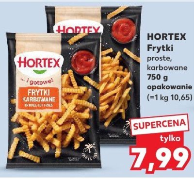 Frytki proste, karbowane HORTEX promocja w Kaufland