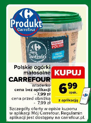 Ogórki małosolne Carrefour promocja