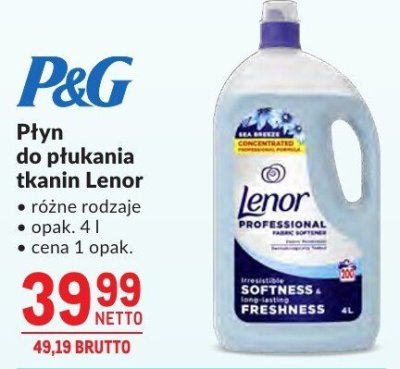 Płyn do płukania tkanin Lenor różne rodzaje promocja w Makro